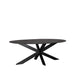 Label51 Eetkamertafel Zion - Zwart - Mangohout - Ovaal - 210x100 cm-Eettafels-LABEL51