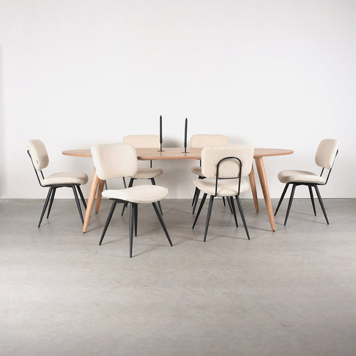 Label51 Eettafel Ines Eiken 240x110x76 cm-Eettafels-LABEL51