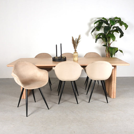 Label51 Eettafel Jule Eiken 210x100x75 cm-Eettafels-LABEL51