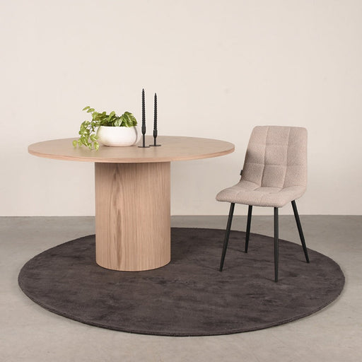 Label51 Eettafel Oliva rond Eiken 130x130x75 cm-Eettafels-LABEL51