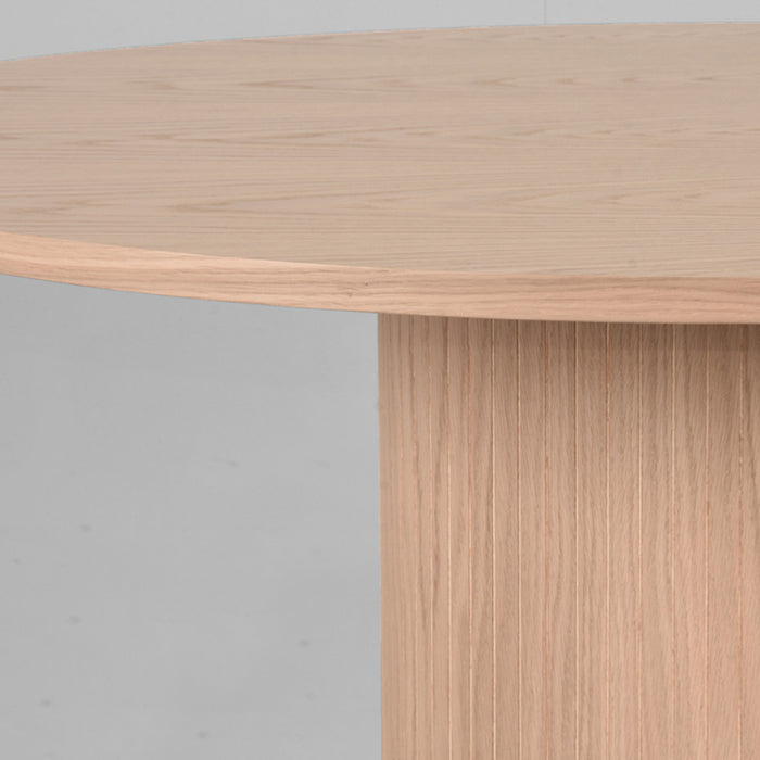Label51 Eettafel Oliva rond Eiken 130x130x75 cm-Eettafels-LABEL51