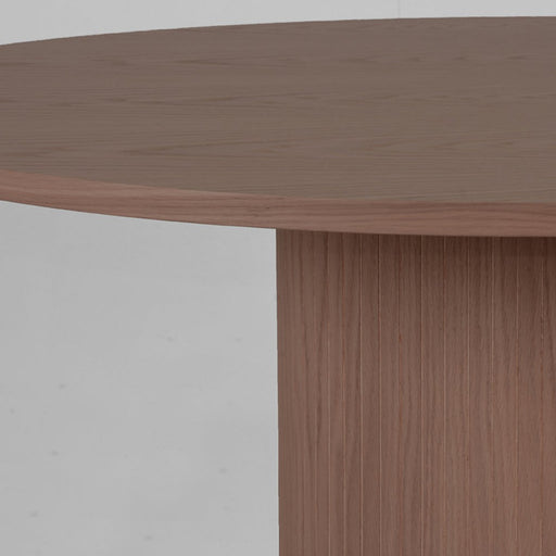 Label51 Eettafel Oliva rond Walnoot 130x130x75 cm-Eettafels-LABEL51