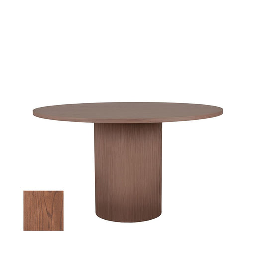 Label51 Eettafel Oliva rond Walnoot 130x130x75 cm-Eettafels-LABEL51