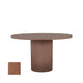 Label51 Eettafel Oliva rond Walnoot 130x130x75 cm-Eettafels-LABEL51