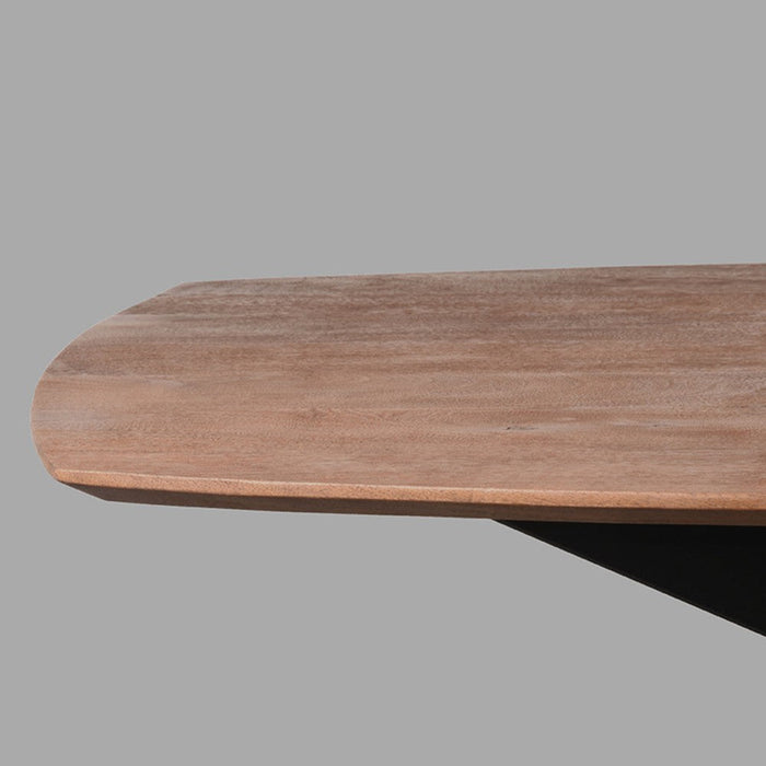 Label51 Eettafel Zane 190x100x76 cm Deens ovaal Espresso mangohout-Eettafels-LABEL51