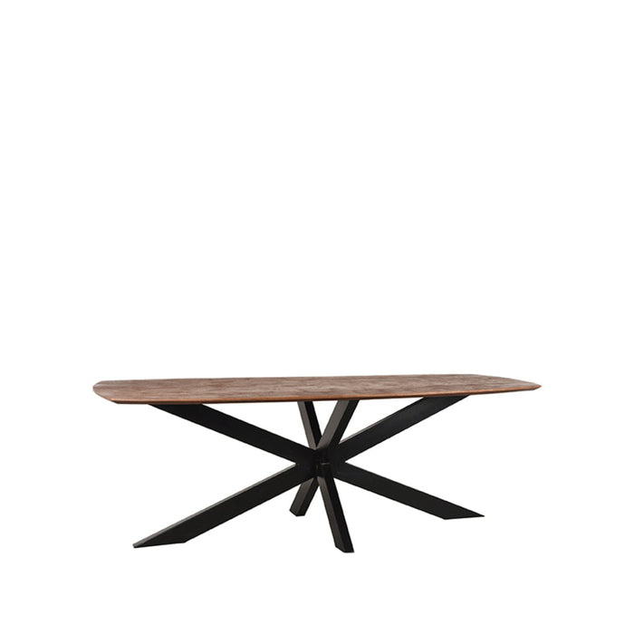 Label51 Eettafel Zane 190x100x76 cm Deens ovaal Espresso mangohout-Eettafels-LABEL51