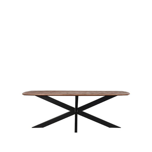 Label51 Eettafel Zane 190x100x76 cm Deens ovaal Espresso mangohout-Eettafels-LABEL51