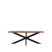 Label51 Eettafel Zane 190x100x76 cm Deens ovaal Espresso mangohout-Eettafels-LABEL51