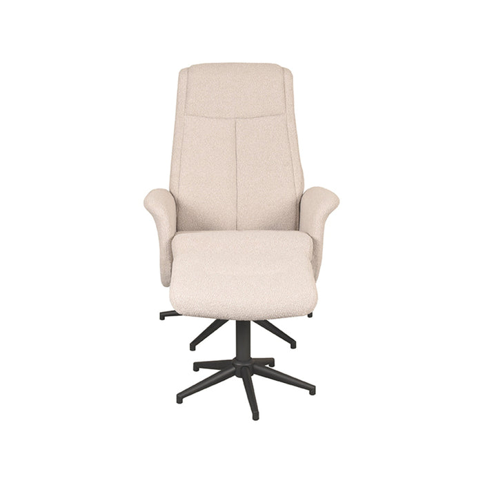 Label51 Fauteuil Bergen - Naturel - Boucle - Incl. Hocker-Fauteuils-LABEL51