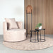 Label51 Fauteuil Evy - Naturel - Velours 90 cm-Fauteuils-LABEL51