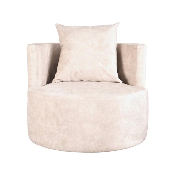 Label51 Fauteuil Evy - Naturel - Velours 90 cm-Fauteuils-LABEL51