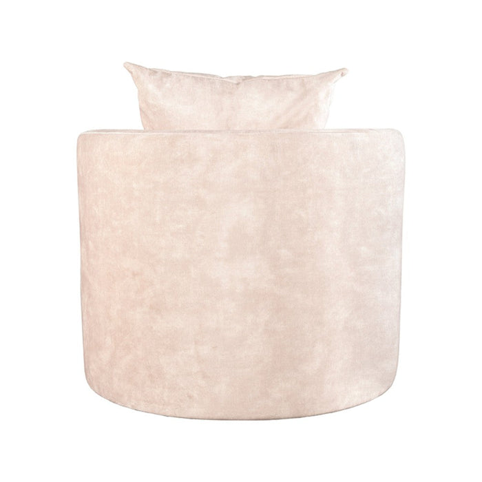 Label51 Fauteuil Evy - Naturel - Velours 90 cm-Fauteuils-LABEL51