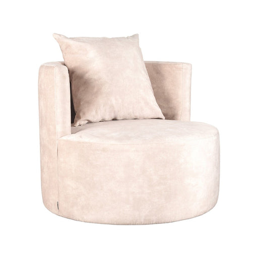 Label51 Fauteuil Evy - Naturel - Velours 90 cm-Fauteuils-LABEL51