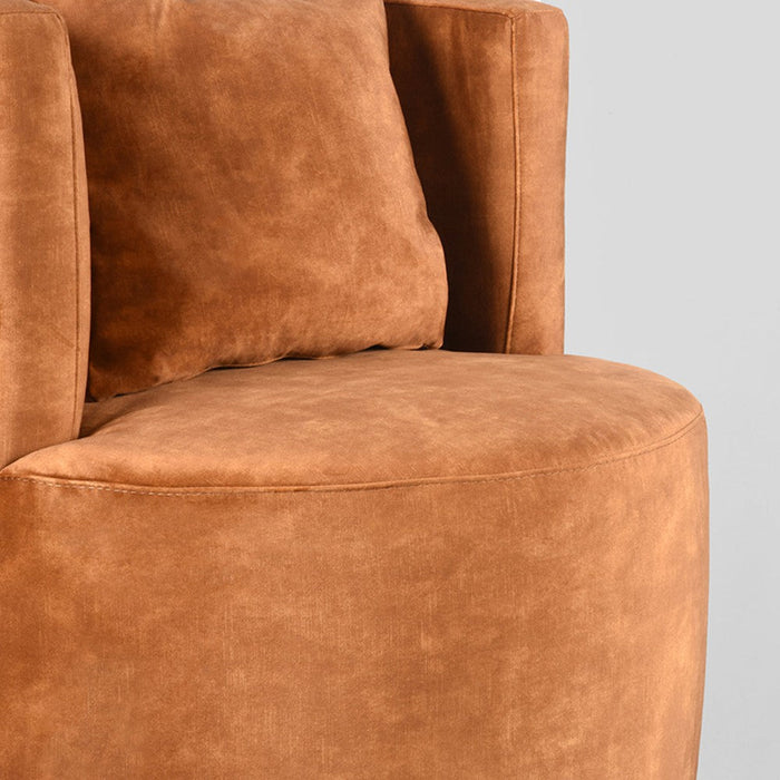 Label51 Fauteuil Evy - Oker - Velours 65 cm-Fauteuils-LABEL51