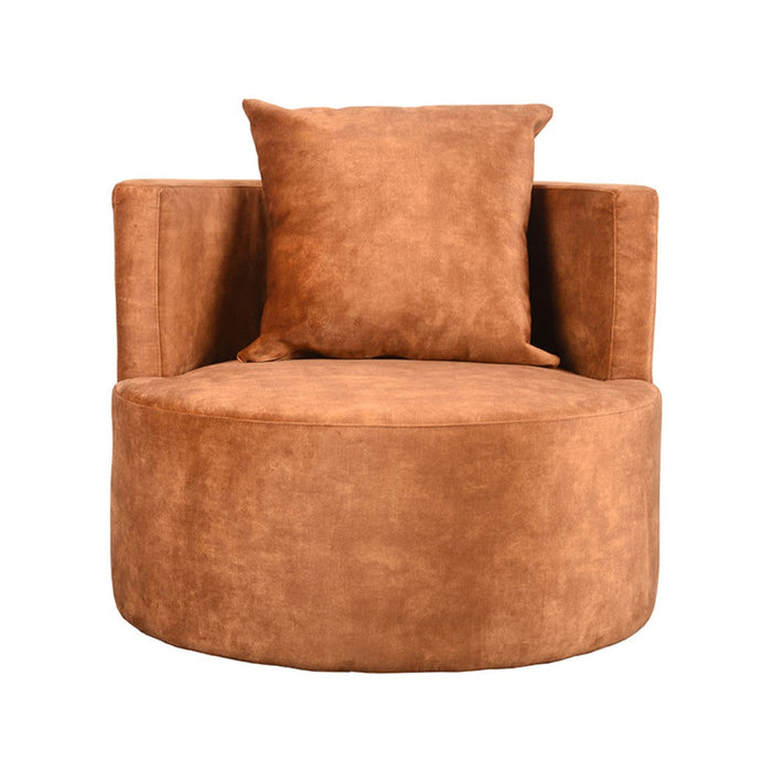 Label51 Fauteuil Evy - Oker - Velours 90 cm-Fauteuils-LABEL51