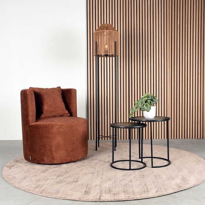 Label51 Fauteuil Evy - Rust - Velours 65 cm-Fauteuils-LABEL51
