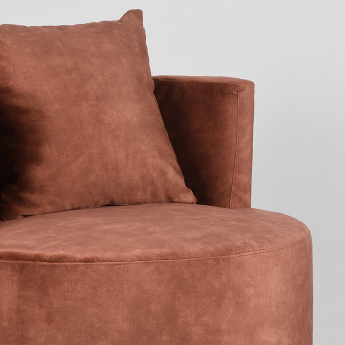 Label51 Fauteuil Evy - Rust - Velours 90 cm-Fauteuils-LABEL51