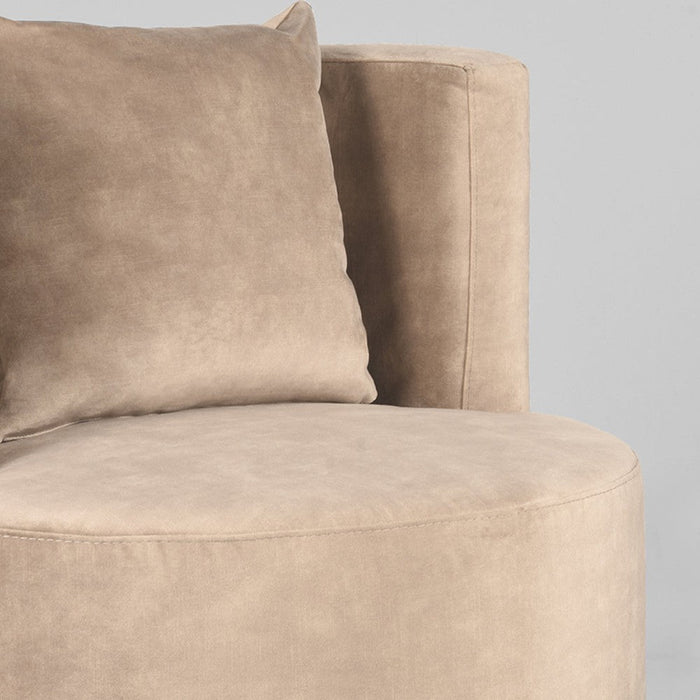 Label51 Fauteuil Evy - Zand - Velours 65 cm-Fauteuils-LABEL51