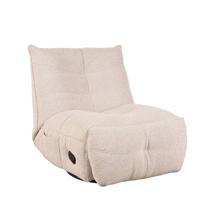 Label51 Fauteuil Take It Easy - Natural Bouclé | Draaibaar & Schommelbaar-Fauteuils-LABEL51