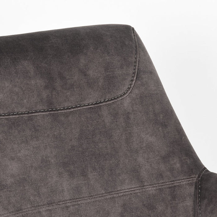 Label51 Fauteuil Toby - Antraciet - Velours - Draaibaar-Fauteuils-LABEL51