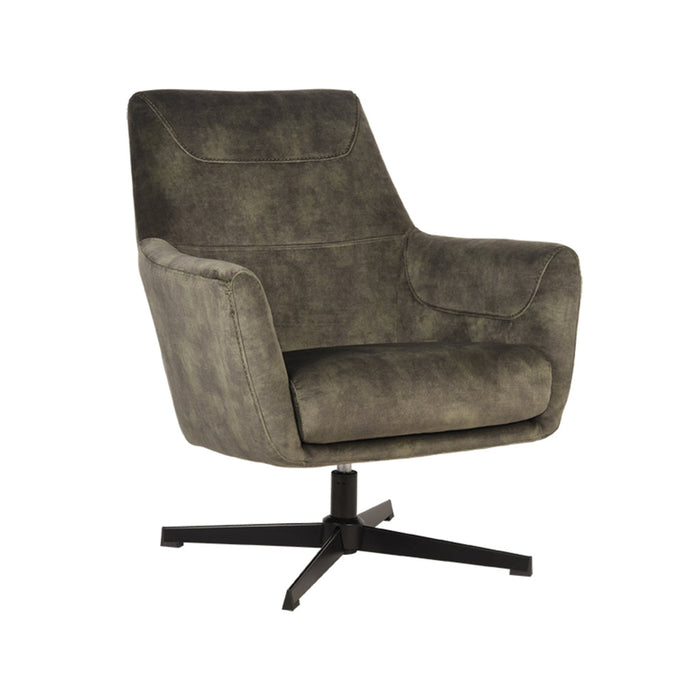 Label51 Fauteuil Toby - Hunter - Velours - Draaibaar-Fauteuils-LABEL51