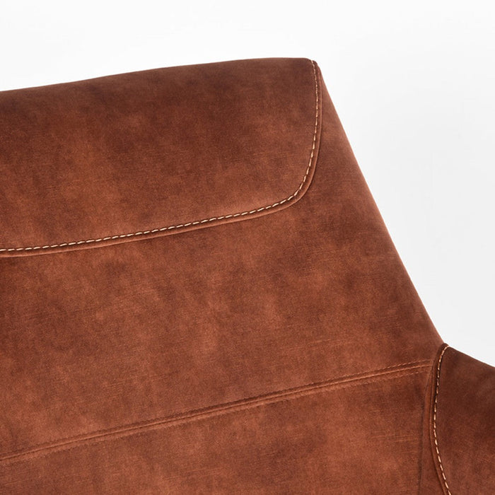 Label51 Fauteuil Toby - Rust - Velours - Draaibaar-Fauteuils-LABEL51