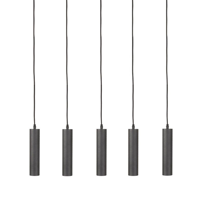Label51 Hanglamp Ferroli - Zwart - Metaal - 5-lichts-Hanglampen-LABEL51