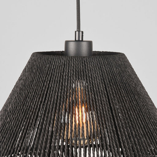 Label51 Hanglamp Ibiza - Zwart - Jute - 1-Lichts-Hanglampen-LABEL51