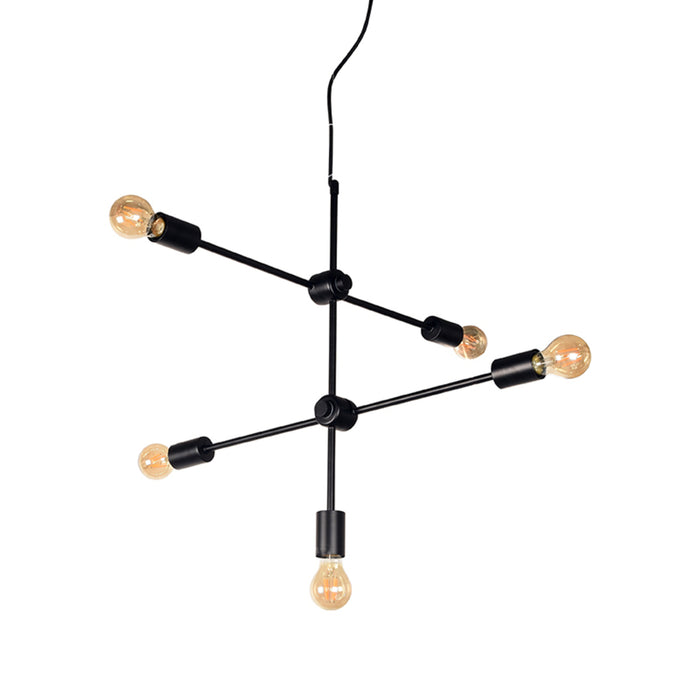 Label51 Hanglamp Stilo - Zwart - Metaal-Hanglampen-LABEL51