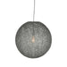 Label51 Hanglamp Twist - Grijs - Vlas - L-Hanglampen-LABEL51