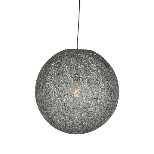 Label51 Hanglamp Twist - Grijs - Vlas - L-Hanglampen-LABEL51