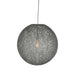 Label51 Hanglamp Twist - Grijs - Vlas - L-Hanglampen-LABEL51