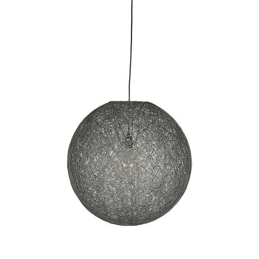 Label51 Hanglamp Twist - Grijs - Vlas - M-Hanglampen-LABEL51