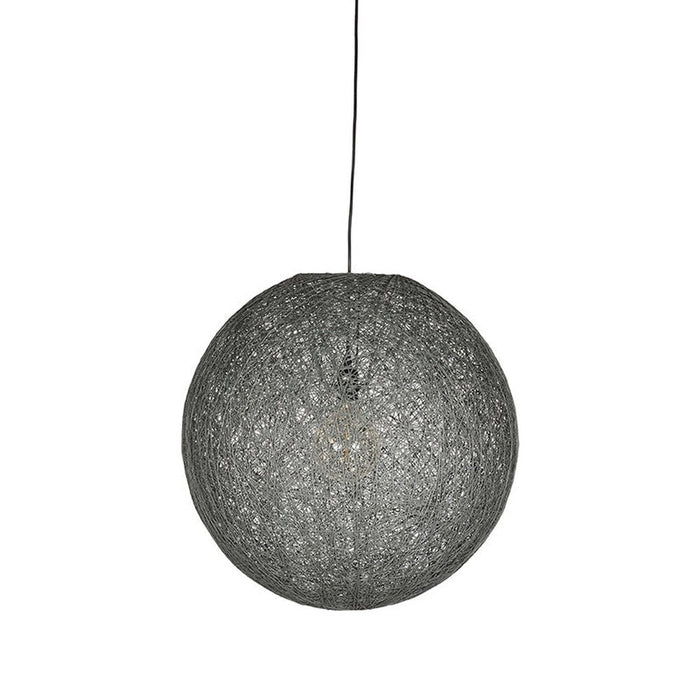 Label51 Hanglamp Twist - Grijs - Vlas - M-Hanglampen-LABEL51