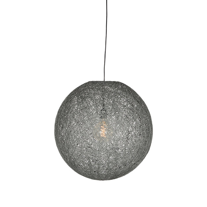 Label51 Hanglamp Twist - Grijs - Vlas - M-Hanglampen-LABEL51