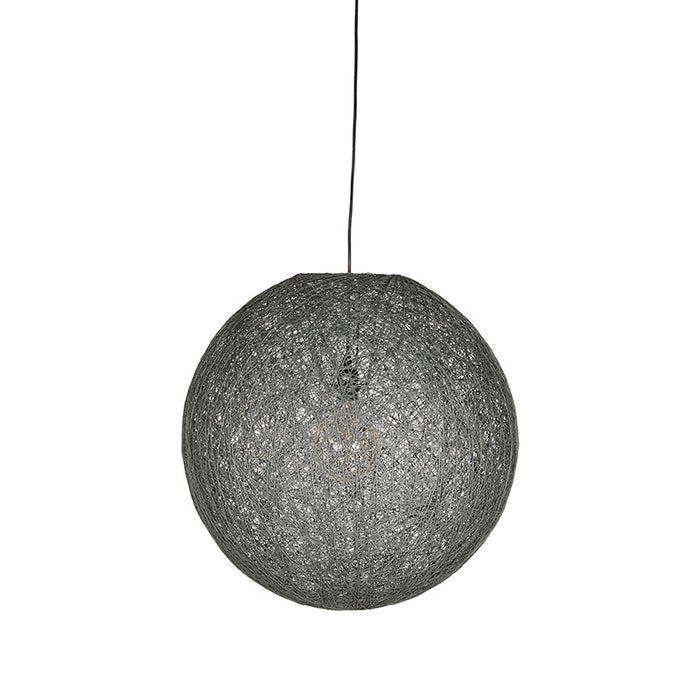 Label51 Hanglamp Twist - Grijs - Vlas - M-Hanglampen-LABEL51