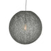 Label51 Hanglamp Twist - Grijs - Vlas - XL-Hanglampen-LABEL51