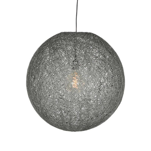 Label51 Hanglamp Twist - Grijs - Vlas - XL-Hanglampen-LABEL51