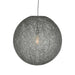 Label51 Hanglamp Twist - Grijs - Vlas - XL-Hanglampen-LABEL51