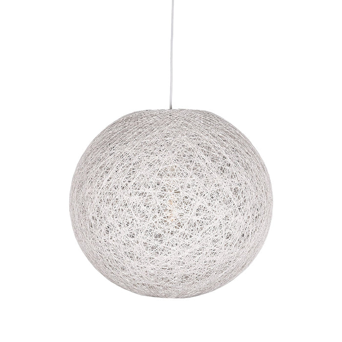 Label51 Hanglamp Twist - Wit - Vlas - L-Hanglampen-LABEL51