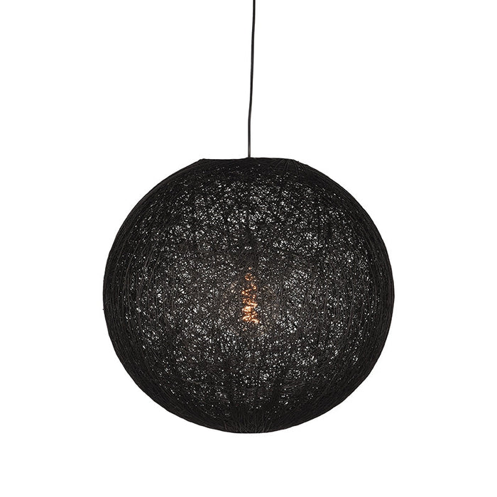 Label51 Hanglamp Twist - Zwart - Vlas - L-Hanglampen-LABEL51