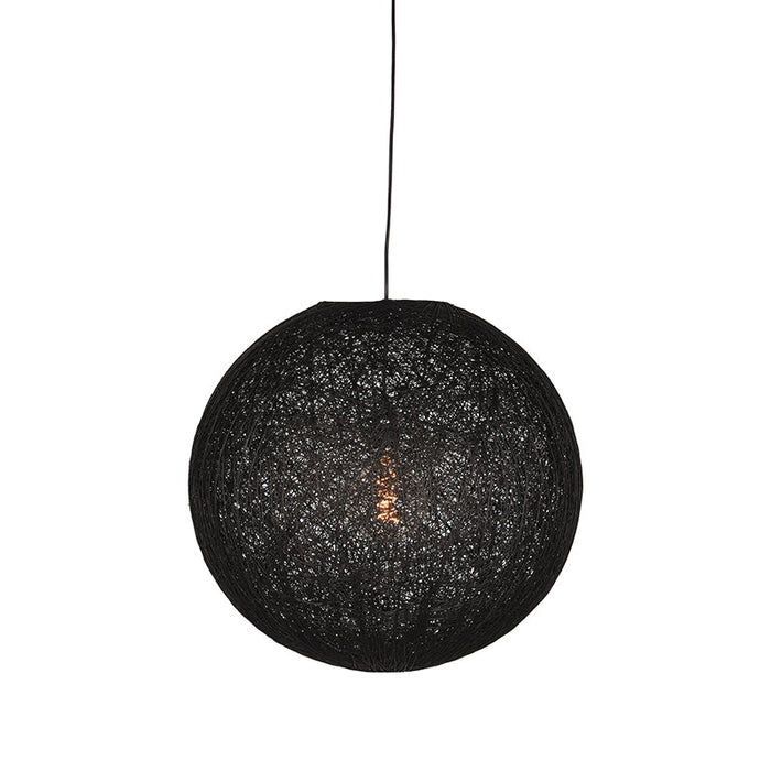Label51 Hanglamp Twist - Zwart - Vlas - M-Hanglampen-LABEL51