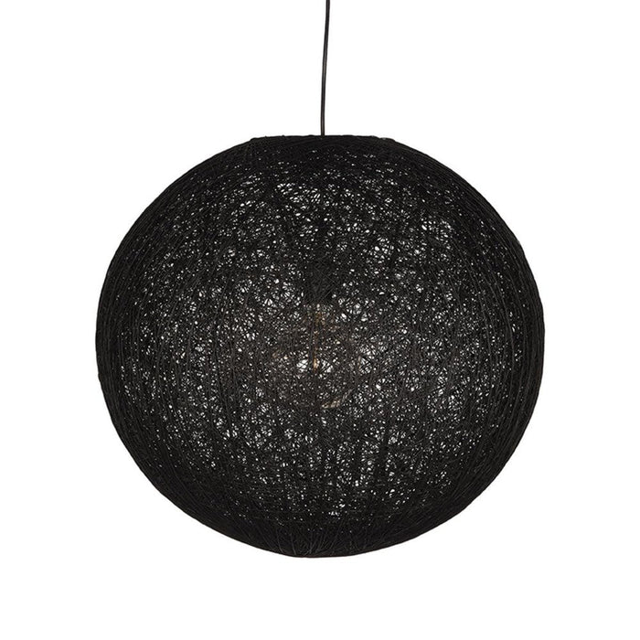 Label51 Hanglamp Twist - Zwart - Vlas - XL-Hanglampen-LABEL51