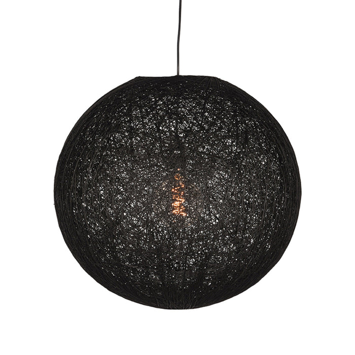 Label51 Hanglamp Twist - Zwart - Vlas - XL-Hanglampen-LABEL51