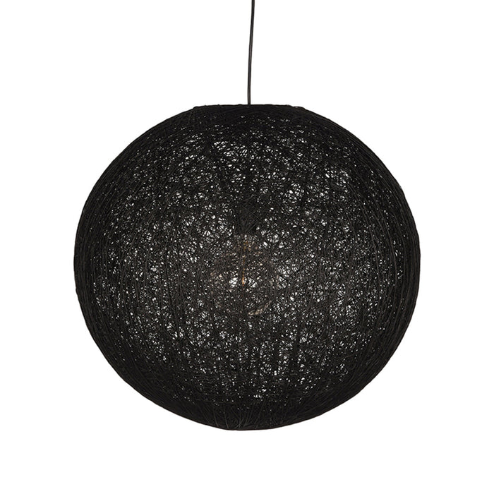 Label51 Hanglamp Twist - Zwart - Vlas - XL-Hanglampen-LABEL51