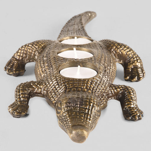 Label51 Krokodil - Antiek goud - Metaal-Woondecoratie-LABEL51