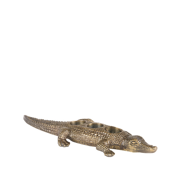 Label51 Krokodil - Antiek goud - Metaal-Woondecoratie-LABEL51