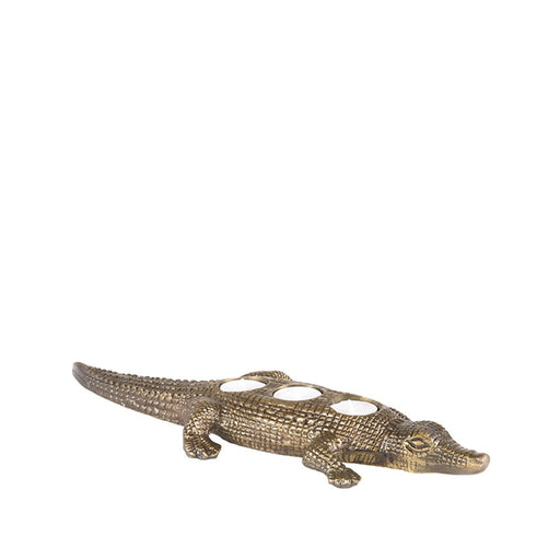 Label51 Krokodil - Antiek goud - Metaal-Woondecoratie-LABEL51