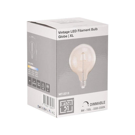 Label51 Lichtbron Led Kooldraadlamp Bol - Glas - XL-Lichtbronnen-LABEL51