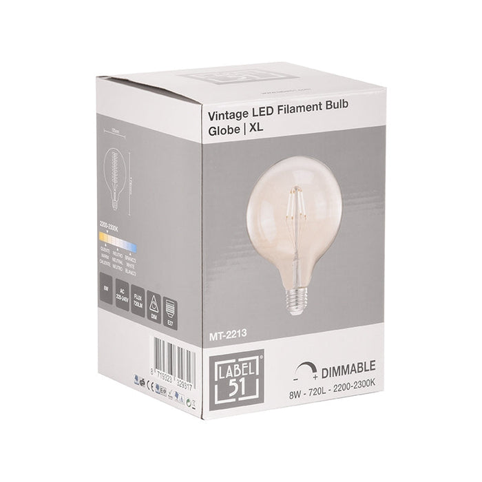 Label51 Lichtbron Led Kooldraadlamp Bol - Glas - XL-Lichtbronnen-LABEL51
